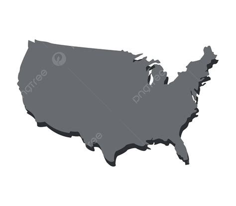 United States Map American America Border Vector, American, America, Border PNG and Vector with ...