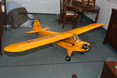 Large scale flying model wood and fabric Piper Cub model airplanes ...