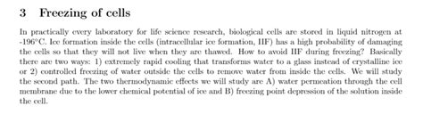 3 Freezing of cells In practically every laboratory | Chegg.com