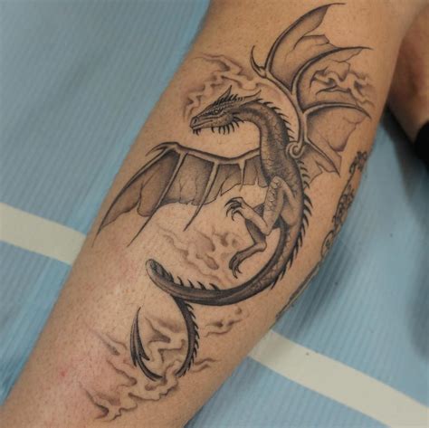 Dragon by @rubymayquilter - Tattoogrid.net