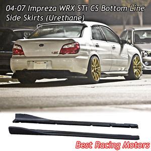 04-07 Impreza STi CS Side Skirts (Urethane) | eBay