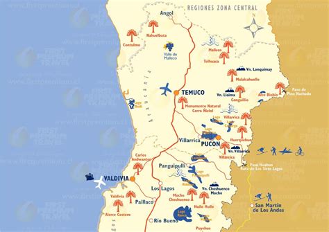 Southern Volcanoes | Mapas del mundo, Mapa continental, Pucon