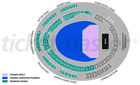 Pearl Jam Seating Map - Engie Stadium (Giants Stadium / Sydney Showground) | Austadiums