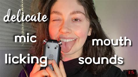 ASMR | TASCAM MIC LICKING ( mouth sounds, fingertip tapping ) - YouTube