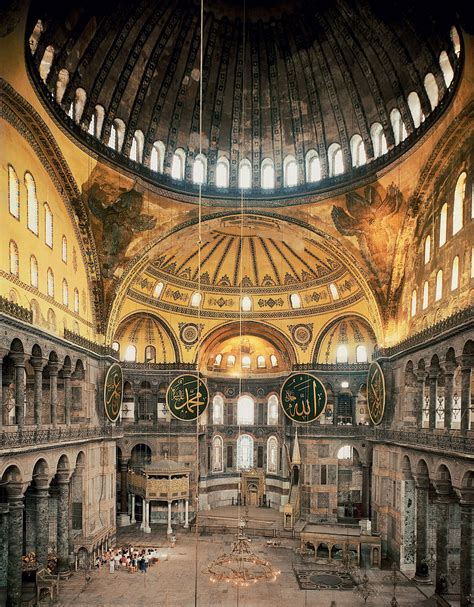 Interior of Hagia Sophia, Istanbul, Turkey. 532 – 537 CE | Hagia sophia, Hagia sophia istanbul ...