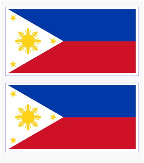 Printable High Resolution Philippine Flag, HD Png Download - kindpng