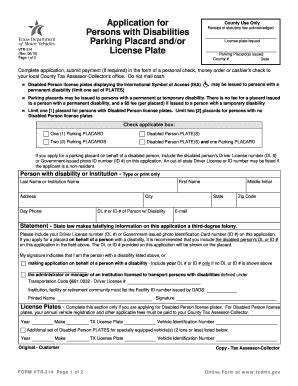 2010 Form TX VTR-214 Fill Online, Printable, Fillable, Blank - pdfFiller