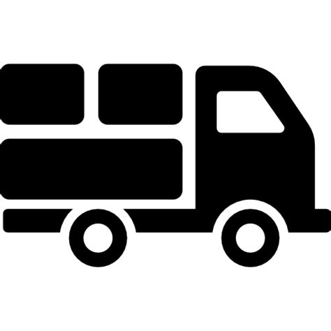 Delivery truck with packages behind free icon Vector Icons, Vector Free, Icon Design, Logo ...