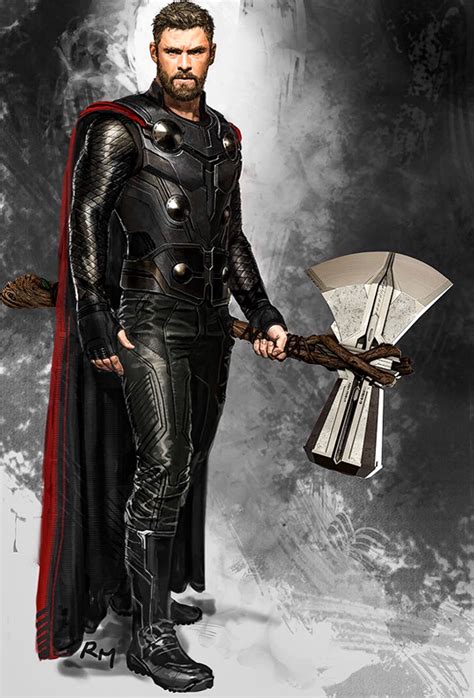 Thor in Avengers: Infinity War concept art by Ryan Meinerding - The Avengers Photo (42912978 ...