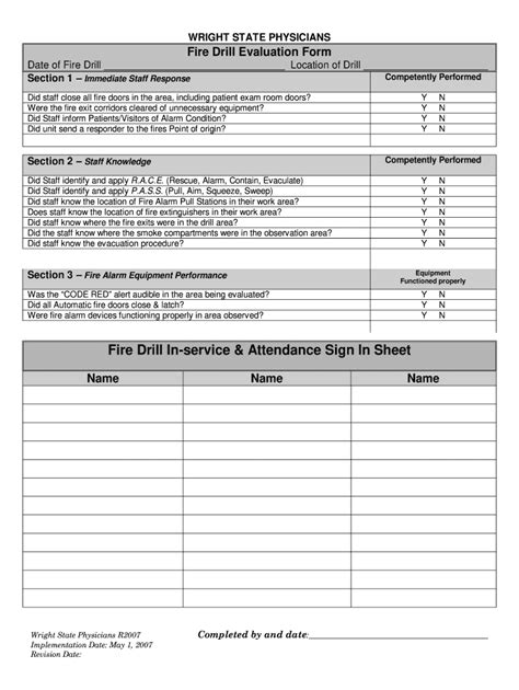 Fire Evacuation Drill Report Template – Atlanticcityaquarium.com