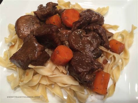 Beef Bourguignon – Sweet Tea (with Lemon)