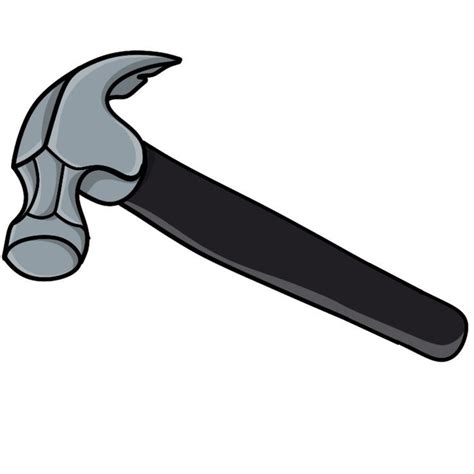 Cartoon Hammer Clipart Transparent Background, Hammer Cartoon Clipart Grey, Hammer Png, Hammer ...