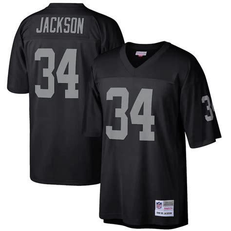 Bo Jackson Jersey |Los Angeles Raiders Throwback Mitchell & Ness Black — Pro Image America