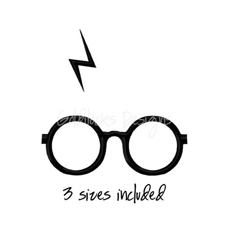 Harry Potter Glasses And Scar Drawing Potter Harry Glasses Scar Popsugar A5 Nursery Perfect Geek ...