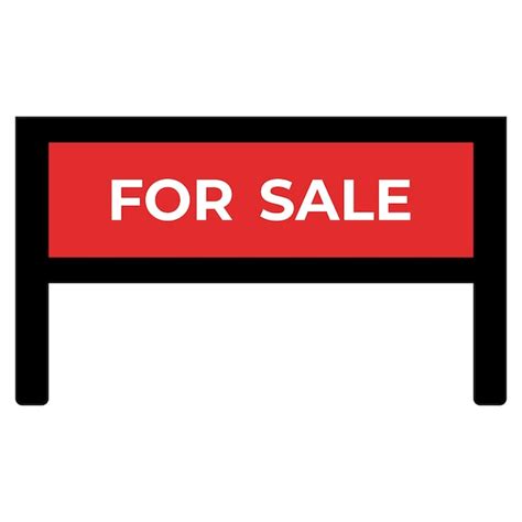 Premium Vector | Sale real estate sign vector isolated sign