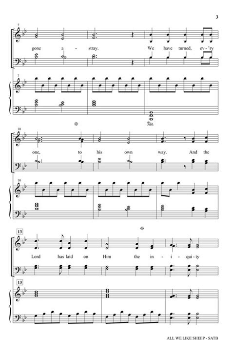 All We Like Sheep Sheet Music by John Purifoy (SKU: 35028107) - Stanton ...