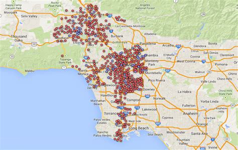 Map: LA school by school arts instruction breakdown: check your school ...