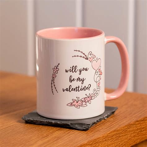 Personalised Pink Valentines Mug By Meenymineymo