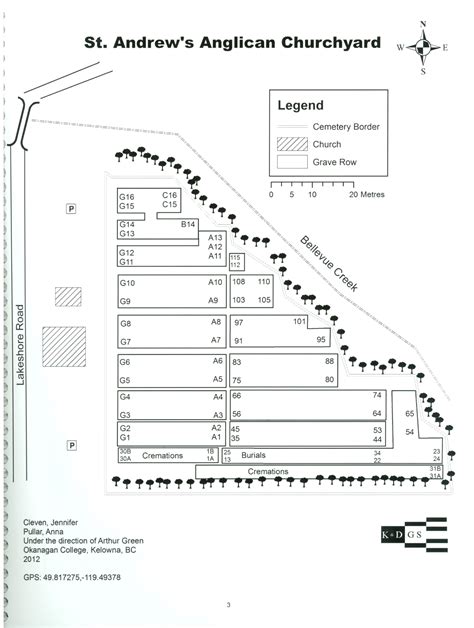 Map of Cemetery 001 – St. Andrews Anglican Church