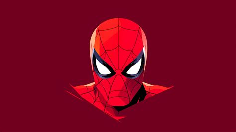 Spider-Man Head Red Desktop Wallpaper - Spider-Man Wallpaper