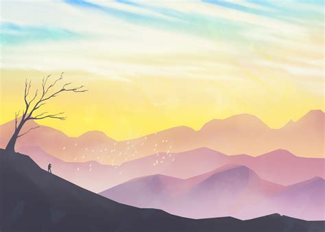 I’ve been trying to speedpaint more landscapes... - I Draw Sometimes