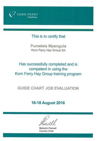 Certification Korn Ferry Hay Group