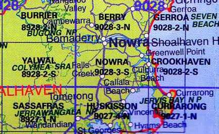 Nowra 9028-3S NSW Topographic Map - Printed - A.B.C. Maps