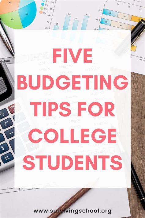 Five Budgeting Tips for College Students in 2021 | College student budget, School survival ...