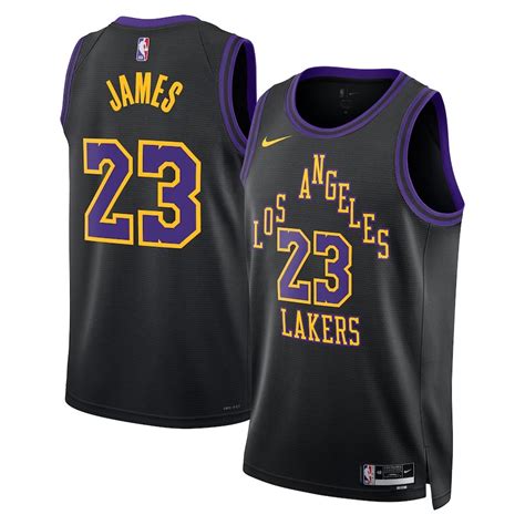 LeBron James Los Angeles Lakers City Edition 2023/24 Nike Mens Dri-FIT ...