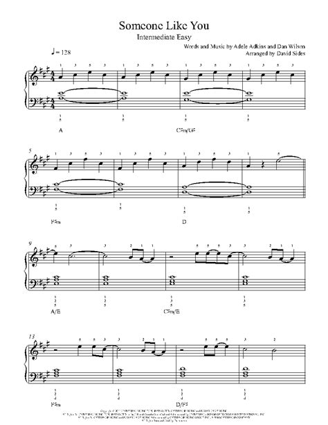 Someone Like You by Adele Sheet Music & Lesson | Intermediate Level