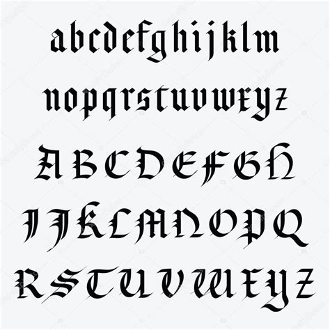 Mittelalterliches Alphabet - Herunterladen