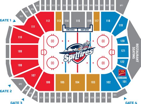 Seating And Pricing - Wfcu Spitfires Seating Chart (1024x794), Png Download