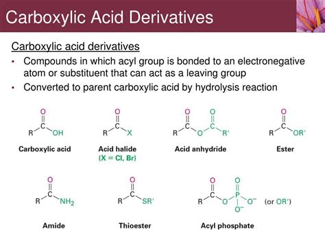 PPT - Carboxylic Acid Derivatives PowerPoint Presentation, free ...