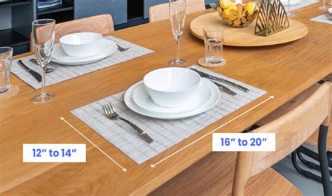 Standard Placemat Sizes: Rectangular, Circular, Oval & Square Shapes