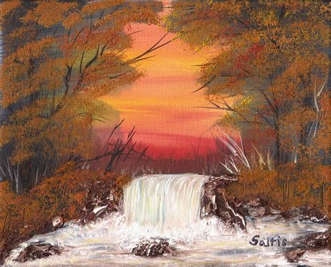 Autumn Stream Painting by Jim Saltis