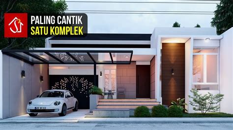 Desain Rumah Tropis Modern Satu Lantai di Lahan 12 x 22 Meter | Paling Cantik Satu Komplek - YouTube