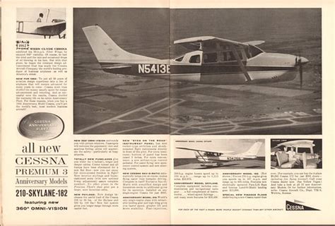1962 Cessna 210-Skylane-182 Advertisement Time Magazine Fe… | Flickr