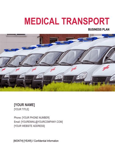 Non Medical Transportation Business Plan Template - Transport ...