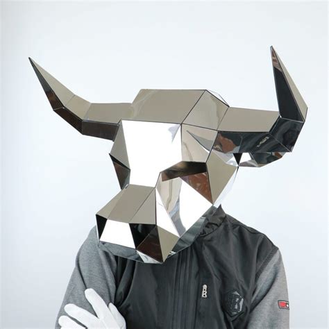 Create Your Own Stunning Bull Mask with Our Digital Templateв - LACRAFTA