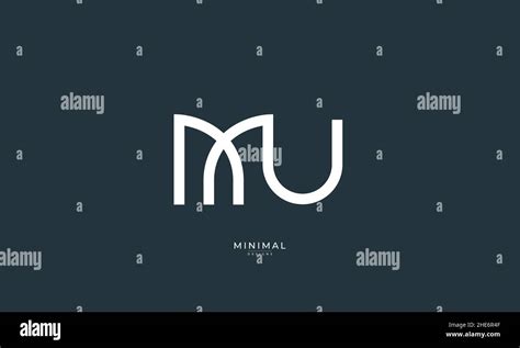 Alphabet letter icon logo MU Stock Vector Image & Art - Alamy