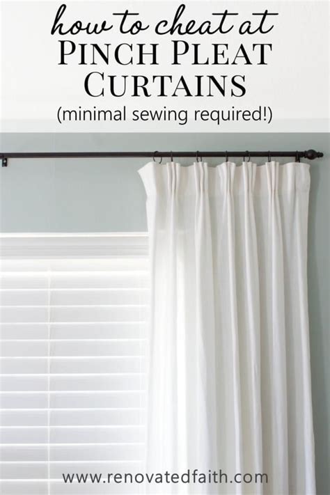 How To Make DIY Pinch Pleat Curtains (Quick and Easy!), 2024 | Pinch pleat curtains, Pinch pleat ...