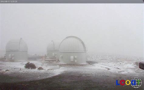 SA Weather and Disaster Observation Service: Image: Snow in Sutherland at SALT (11 August 2012)