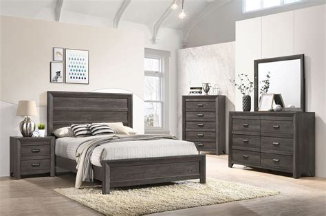 Dark Gray Panel Twin Bedroom Set | My Furniture Place