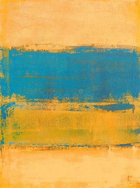 Teal and Orange Abstract Art Painting Stock Photo - Image of home, teal: 40294348