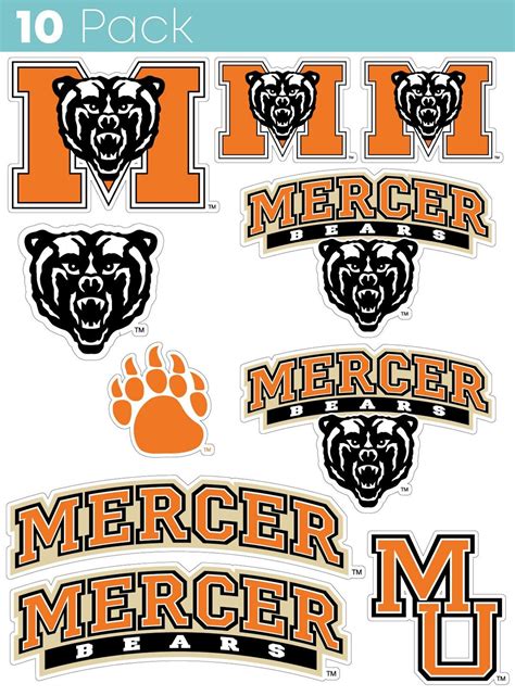 Mercer University 10 Pack Collegiate Vinyl Decal Stickerofficially Licensed - Etsy