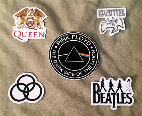 Classic Rock Band Stickers | Etsy