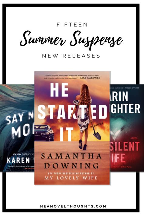 15 New Suspense Books Releasing Summer 2020 - HEA Novel Thoughts