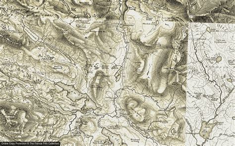 Historic Ordnance Survey Map of Loch Awe, 1910-1912