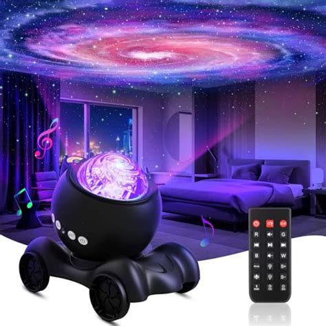 Staenokik Galaxy Projector Star Projector Built Bluetooth Speaker Night Light Projector For Kids ...