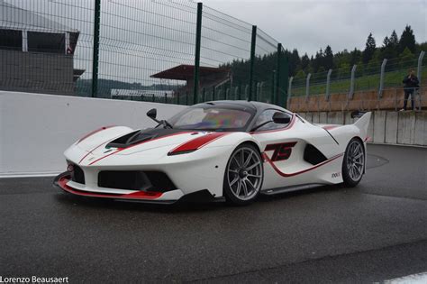 Gorgeous White Ferrari FXX K Stuns at Spa! - GTspirit